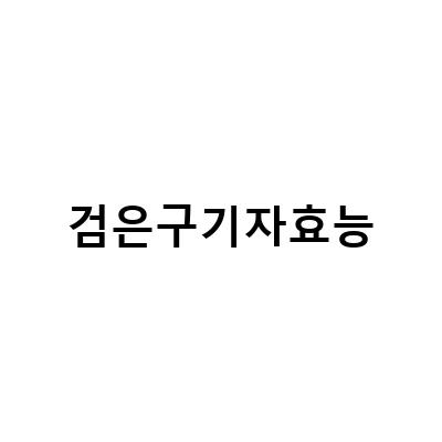 검은 구기자와 검은도라지, 발효 청과 추출물의 놀라운 효능과 음식궁합