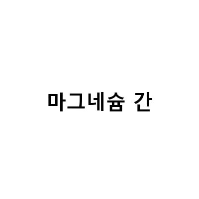 만성피로와 혈액순환을 위한 영양소, 저마그네슘혈증의 원인과 치료법
